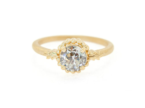 Old European Cut Diamond "Wood Nymph Faye" Engagement Ring