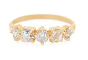 Rose Cut Diamond "Cassie" Ring