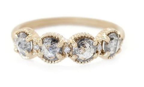 Diamond "Evergreen" Wedding Ring Guard
