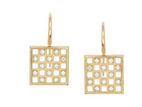 Diamond Huggie Earrings in 14K Rose Gold