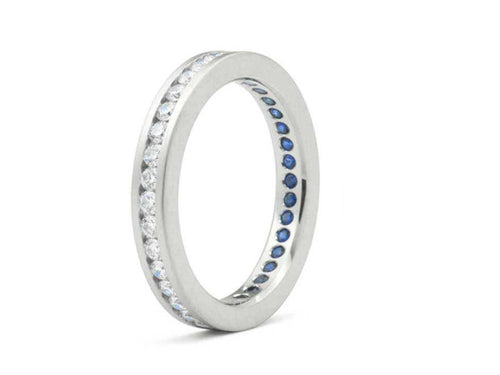 Diamond and Sapphire Wedding Band at the Best Jewelry Store in Washington DC