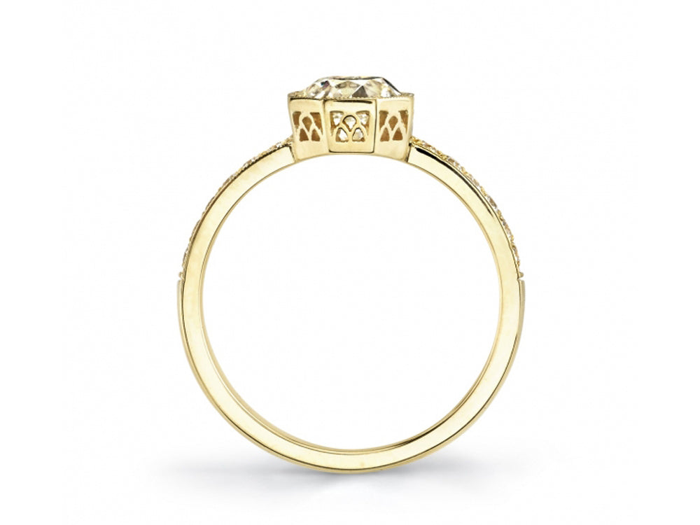 18K Yellow Gold and Diamond "Emerson" Engagement Ring in Washington DC