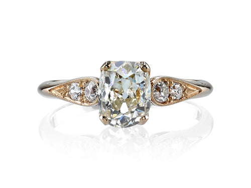 Single Stone rose gold and diamond engagement ring in Washington DC