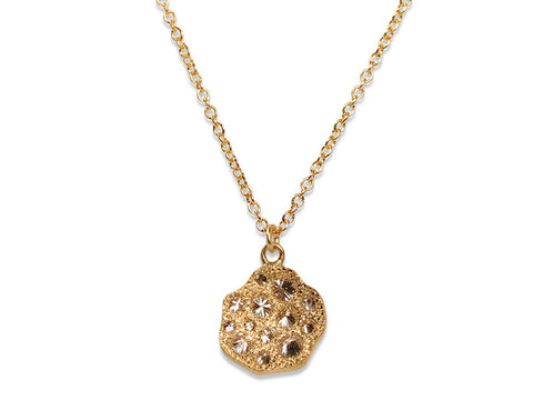 Petite Pavé Diamond Bar Necklace in Rose Gold