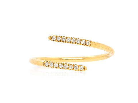 Floating Bezel Diamond Chain Link Bracelet in 14K Yellow Gold