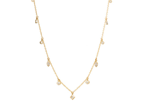 Mixed-Cut Diamond Necklace
