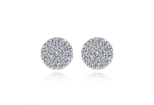 14K White Gold and Diamond Stud Earrings at the Best Jewelry Store in Washington DC