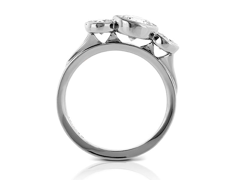 Three-Diamond Engagement Ring