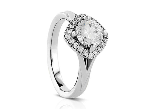 Pear Diamond Solitaire Engagement Ring