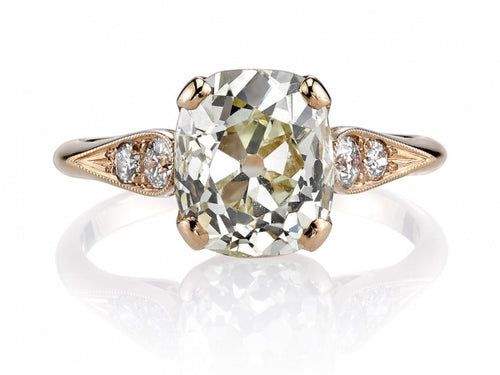 Single Stone rose gold and diamond engagement ring in Washington DC